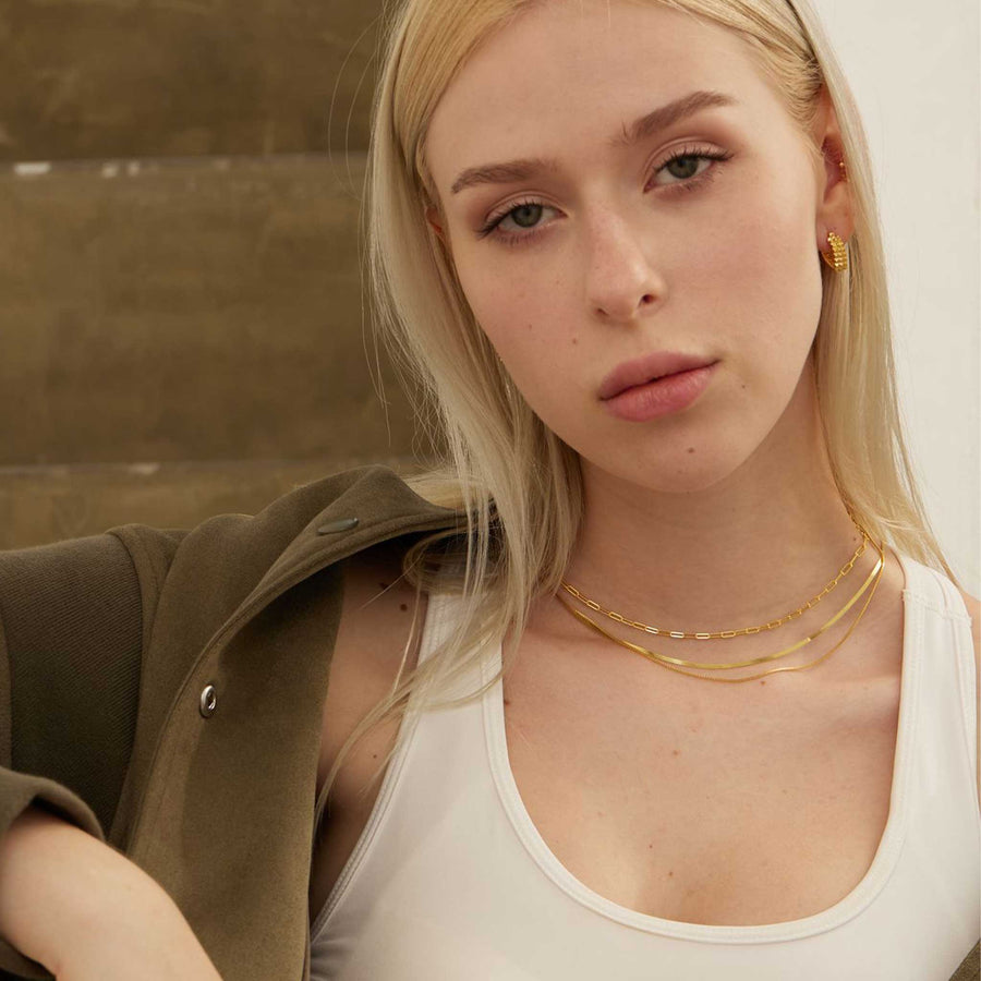 Double Layered Snake Chain