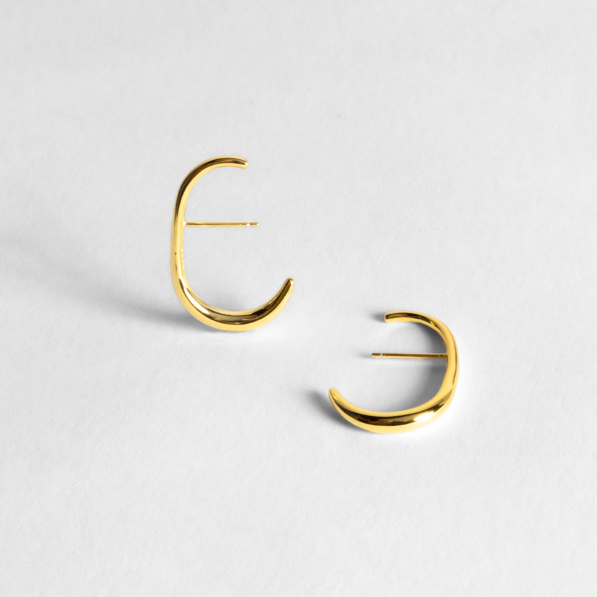 Gold Cuff Earrings 