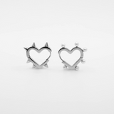 90's Heart Beat: Pearl & Rivet Heart Huggies