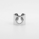 Vice: Hollow Heart Open Ring