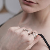 Vault: Triple Rivet Open Ring