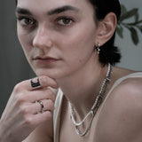 Vault: Triple Rivet Open Ring