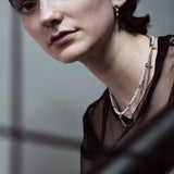 Anarchy: Pearl & Rivet Layered Chain Necklace