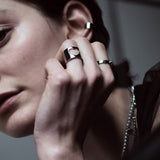 Vault: Triple Rivet Open Ring