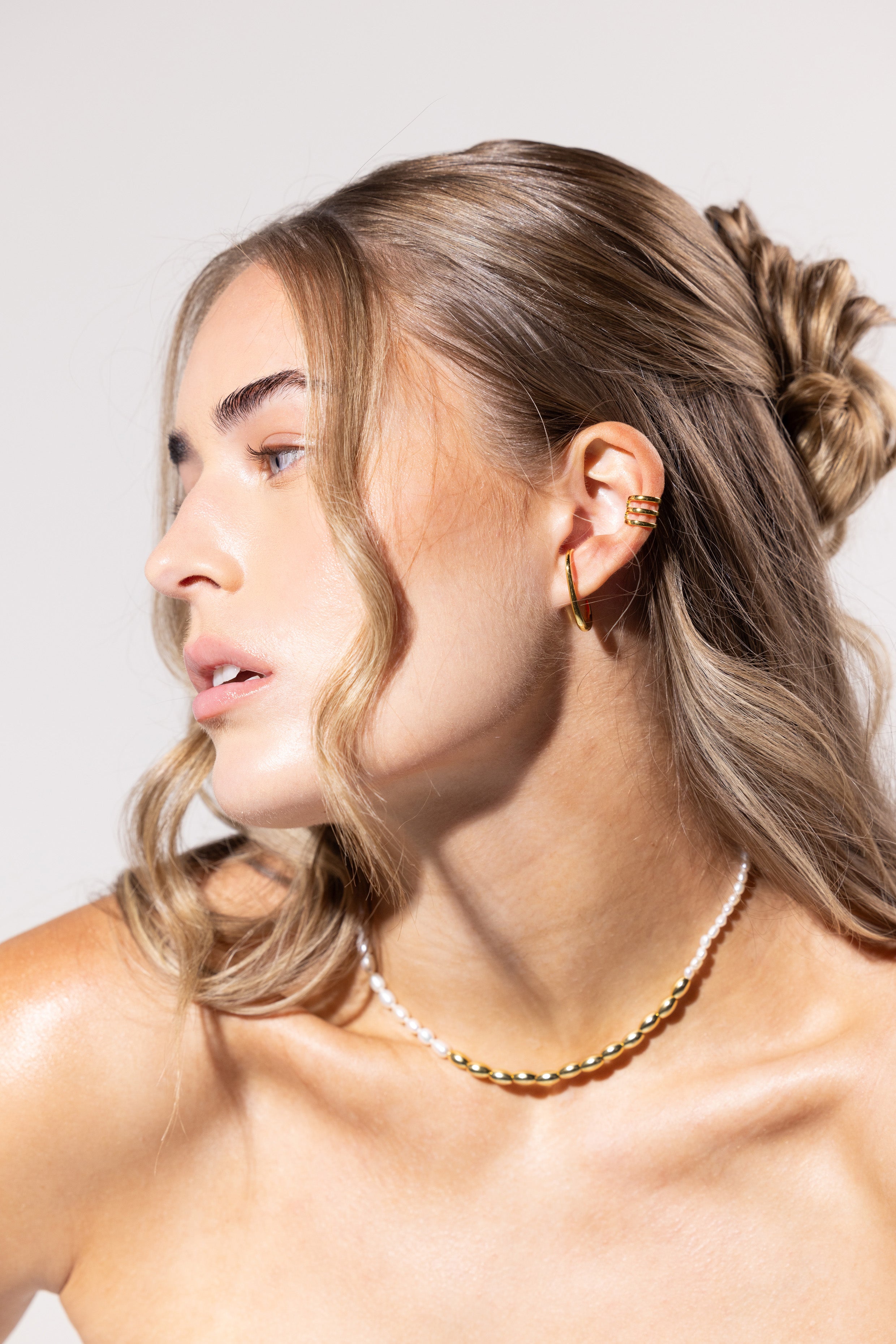 Cuff Earrings - Gold