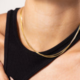 Multi-layered Cobra Chain Necklace
