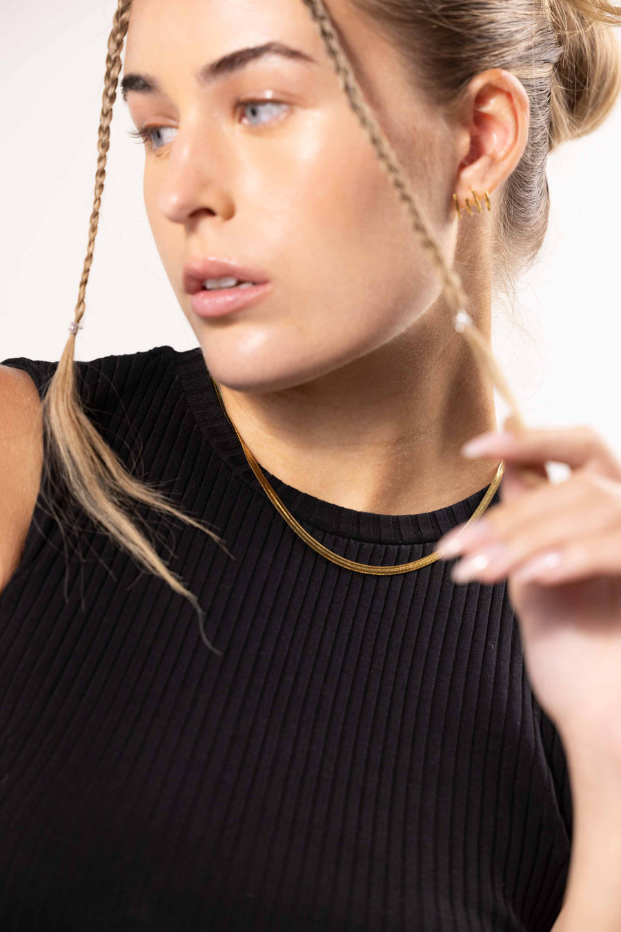 Flat Snake Chain Necklace