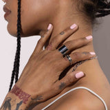 Double Hoop Silver Ear Cuff