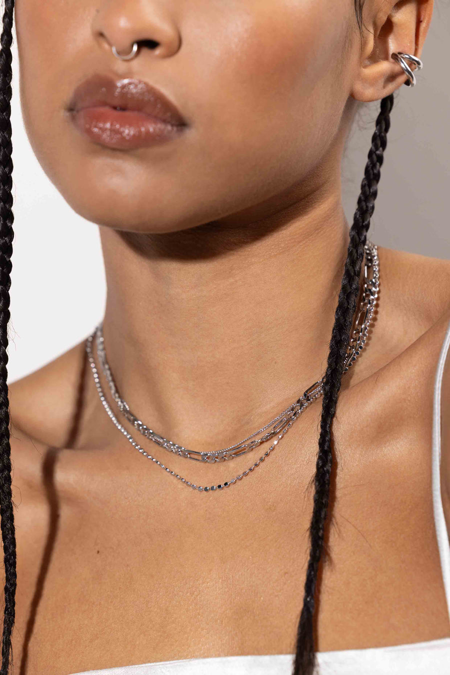 Barebone Two Layer Necklace Clasp