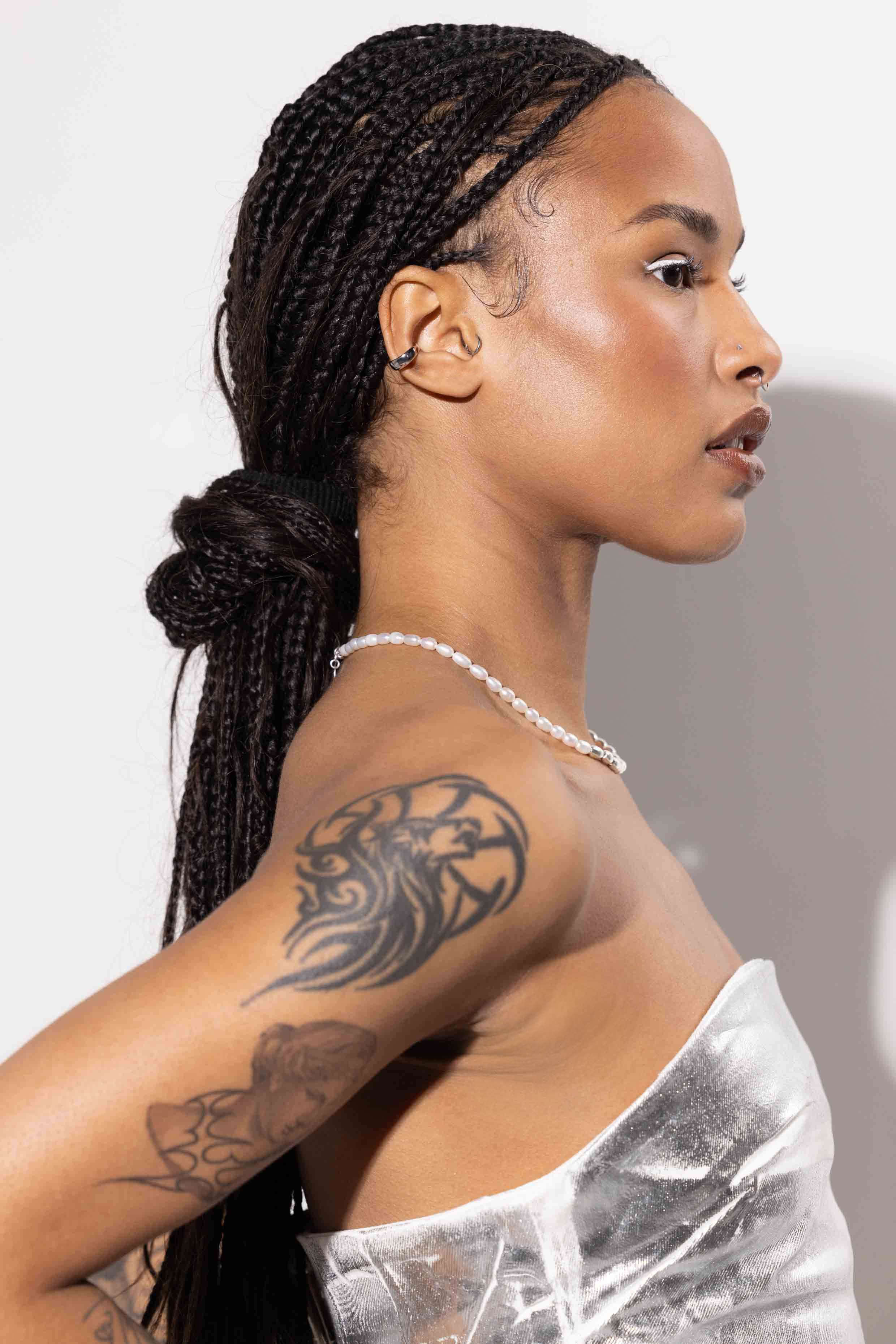 Single Band Ear Cuff Silver