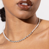 Gold/ Silver Dipped Freshwater Pearl Necklace