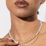 Gold/ Silver Dipped Freshwater Pearl Necklace