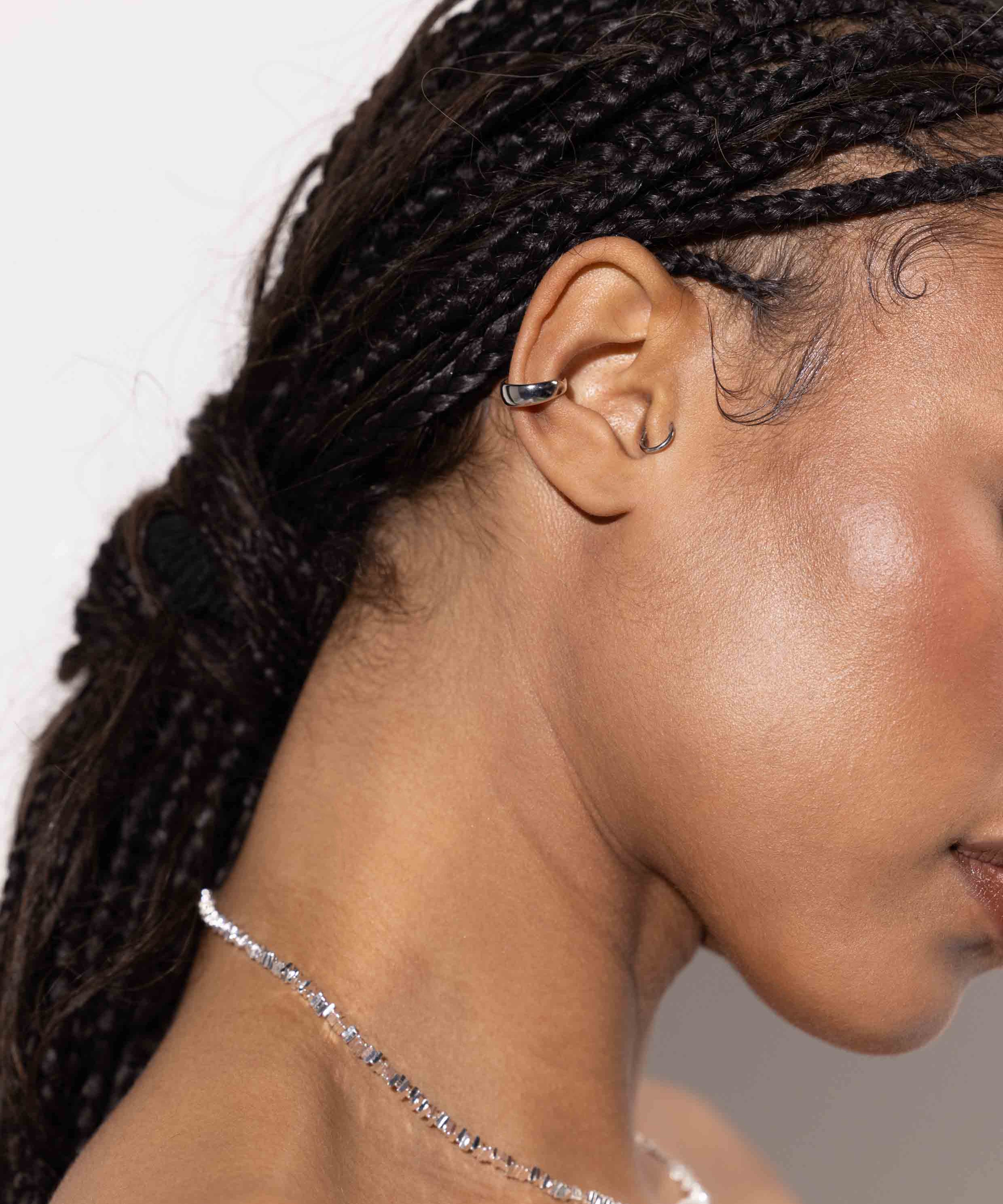 Single Band Ear Cuff Silver