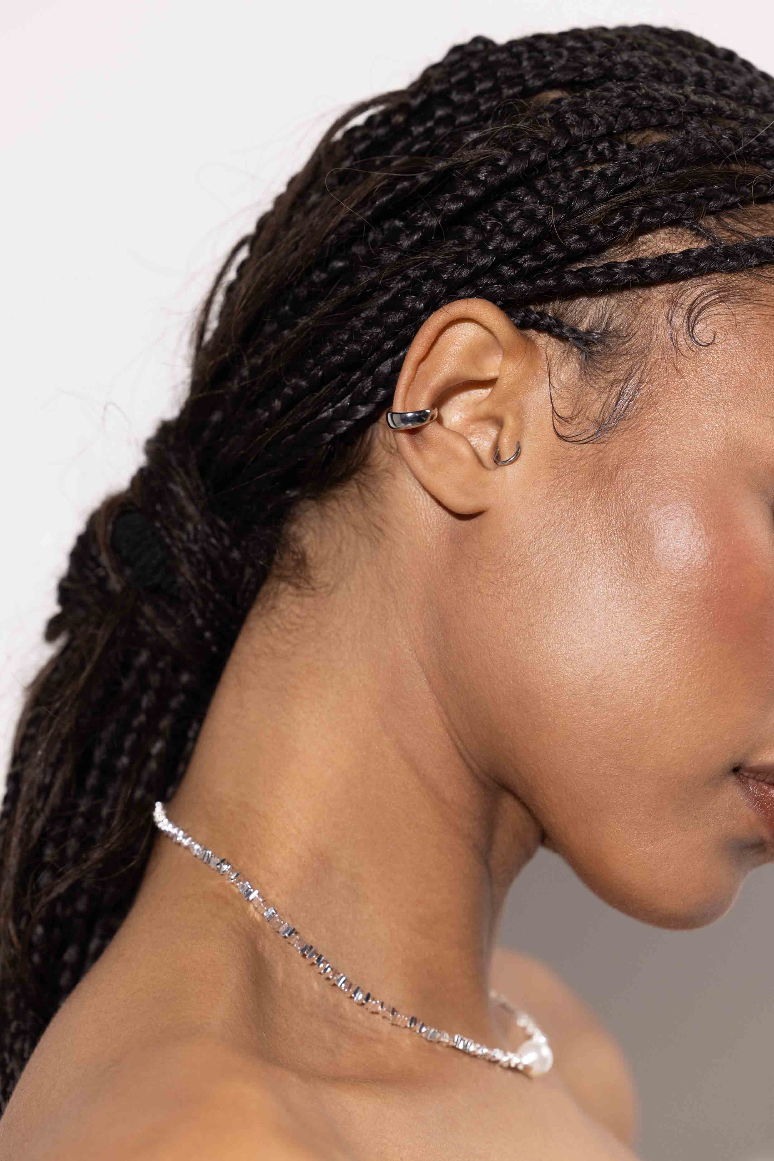 Single Band Ear Cuff Silver