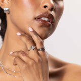 Double Dome Open Ring