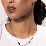 women wearing Asymmetrical Heart Chain