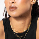 Three Layer Necklace Clasp - Gold