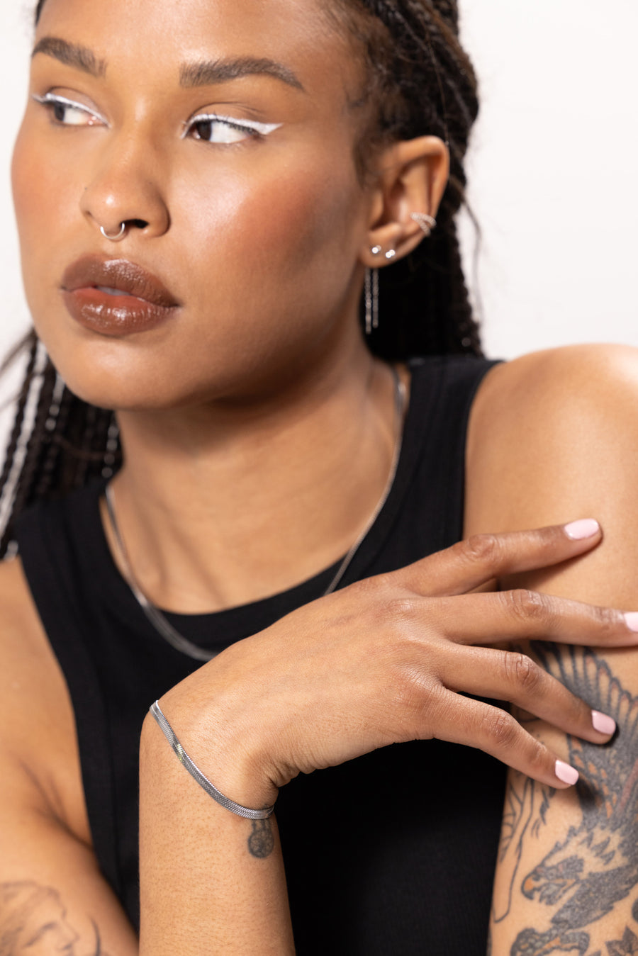 Flat Snake Chain Bracelet