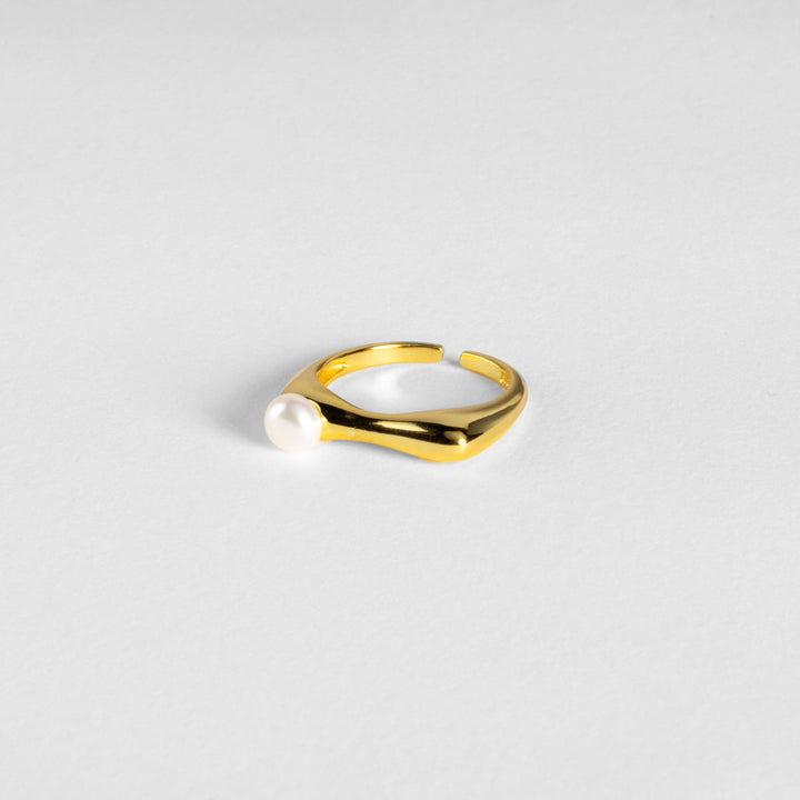 Single Pearl Open Ring
