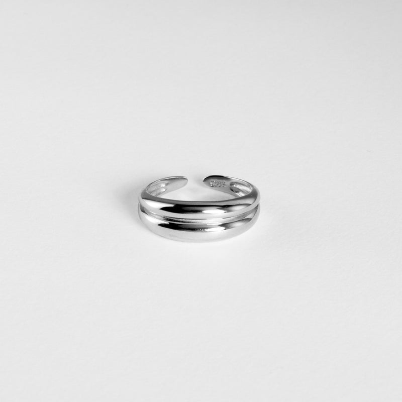 Double Dome Open Ring