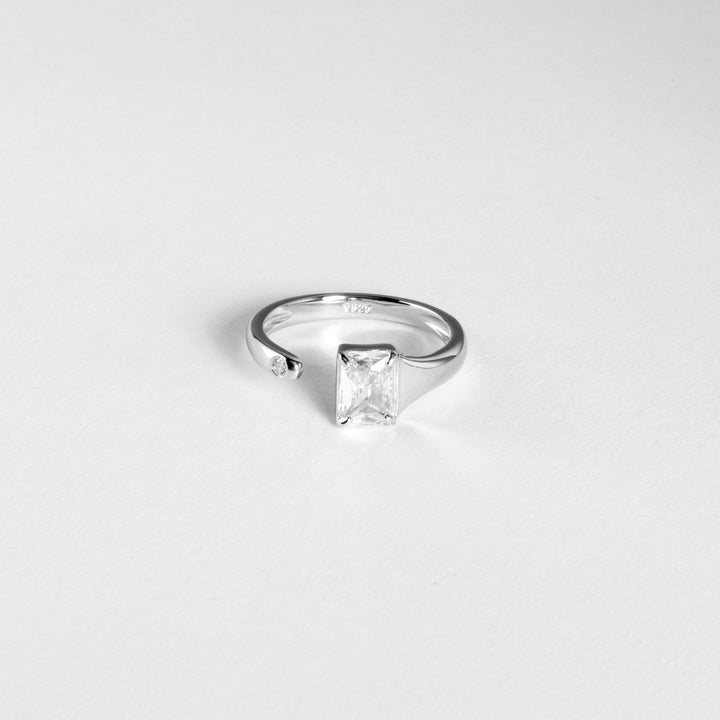 Quartz Open Ring