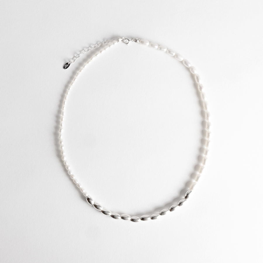 Gold/ Silver Dipped Freshwater Pearl Necklace