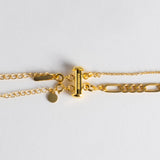 Two Layer Necklace Clasp  Gold