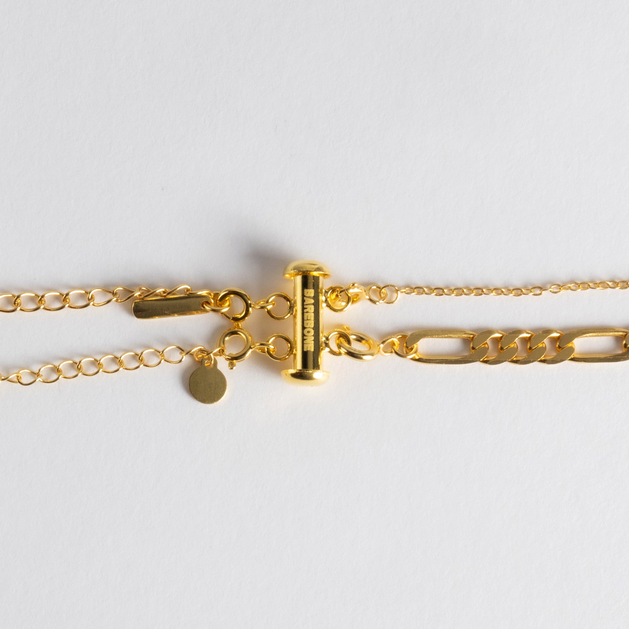 Two Layer Necklace Clasp  Gold