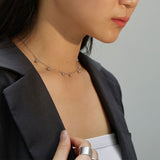 beaded choker. choker. choker necklaces. choker necklace. sterling silver choker necklace. silver choker