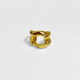 Bold Gold Chain Open Ring